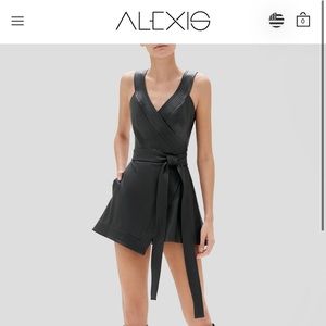 Vegan leather romper